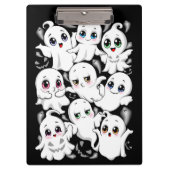 Baby Ghosts Spookoky Niedliche Halloween-Stimmung Klemmbrett (Vorderseite)