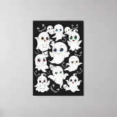 Baby Ghosts Spookoky Niedliche Halloween-Stimmung Leinwanddruck (Vorderseite)