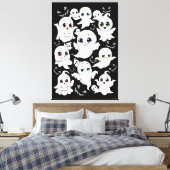 Baby Ghosts Spookoky Niedliche Halloween-Stimmung Leinwanddruck (Insitu (Schlafzimmer))