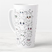 Baby Ghosts Spookoky Niedliche Halloween-Stimmung Milchtasse (Linke Ecke)