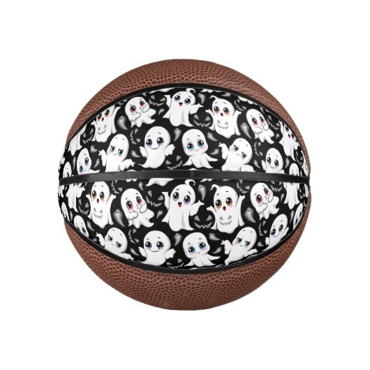 Baby Ghosts Spookoky Niedliche Halloween-Stimmung Mini Basketball (Vorderseite)