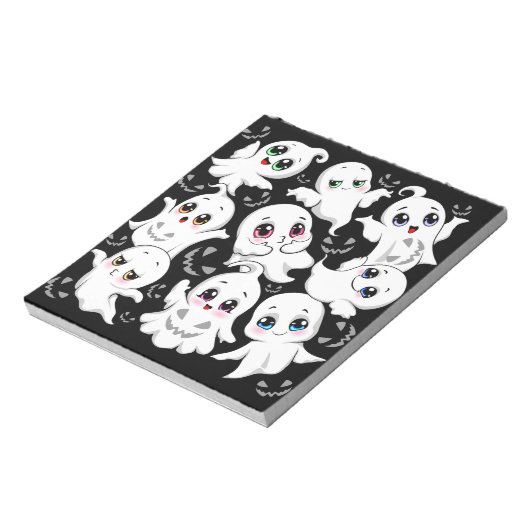 Baby Ghosts Spookoky Niedliche Halloween-Stimmung Notizblock (Rotiert)