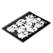 Baby Ghosts Spookoky Niedliche Halloween-Stimmung Notizblock (Linke Seite)