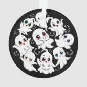Baby Ghosts Spookoky Niedliche Halloween-Stimmung Ornament (Rückseite)
