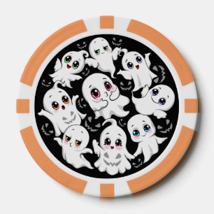 Baby Ghosts Spookoky Niedliche Halloween-Stimmung Pokerchips
