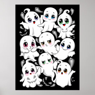 Baby Ghosts Spookoky Niedliche Halloween-Stimmung Poster