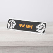 Baby Ghosts Spookoky Niedliche Halloween-Stimmung Schreibtischnamensplakette (Vorderseite )