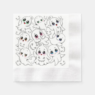 Baby Ghosts Spookoky Niedliche Halloween-Stimmung Serviette