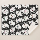 Baby Ghosts Spookoky Niedliche Halloween-Stimmung Sherpadecke (Vorderseite (Horizontal))