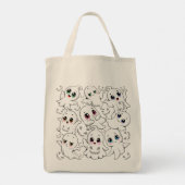 Baby Ghosts Spookoky Niedliche Halloween-Stimmung Tragetasche (Rückseite)