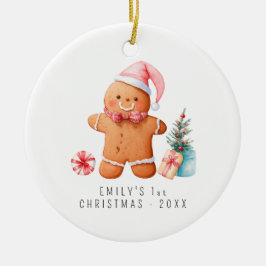 Baby Gingerbread | Erste Weihnachten des Kindes Keramik Ornament
