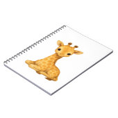Baby Giraffe Aquarell Print - Kinderzimmer Wall Ar Notizblock (Linke Seite)