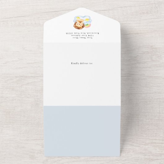 Baby Giraffe Baby Dusche Alles in einer Einladung (Außenbereich)