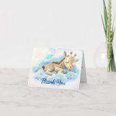 Baby Giraffe Baby Dusche Danke (Vorderseite)