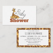 Baby Giraffe, Baby Shower Ticket Einladung (Vorne/Hinten)