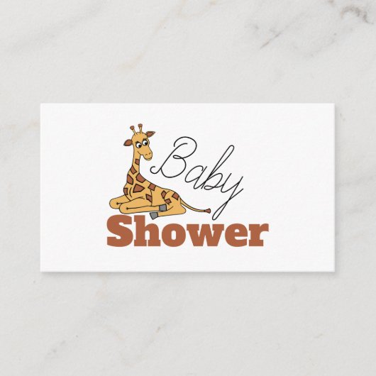 Baby Giraffe, Baby Shower Ticket Einladung (Vorderseite)