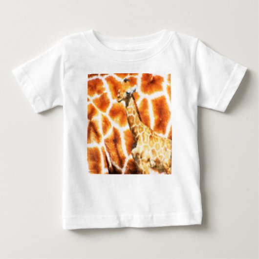 Baby Giraffe Baby T-shirt (Vorderseite)