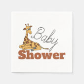 Baby Giraffe, Babydusche Serviette (Vorderseite)