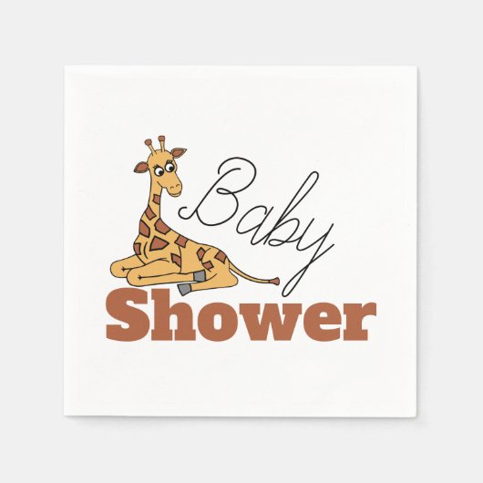 Baby Giraffe, Babydusche Serviette (Vorderseite)