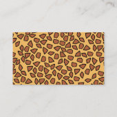 Baby Giraffe, Babydusche, Windelwaschmaschine Begleitkarte (Rückseite)