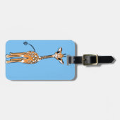 Baby Giraffe - blau Gepäckanhänger (Vorderseite horizontal)