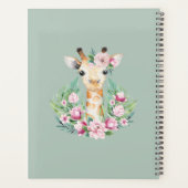 Baby Giraffe Boho Blume Mutter soll Planerin werde Planer (Rückseite)