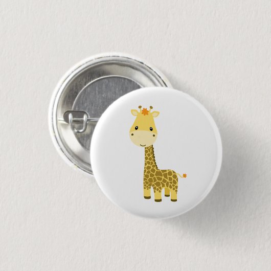 Baby Giraffe Button (Vorne & Hinten)