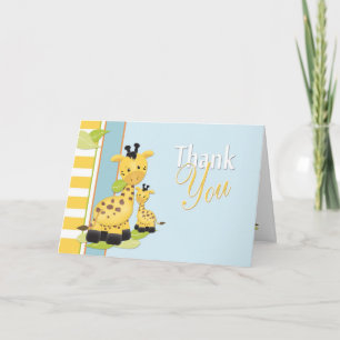 Baby-Giraffe danken Ihnen zu kardieren Dankeskarte