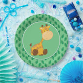Baby-Giraffe der Safari-Tier-| Pappteller (Party)