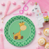 Baby-Giraffe der Safari-Tier-| Pappteller (Party)