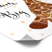 Baby Giraffe Dream Big Kinderzimmer Wall Art Deco  Poster (Ecke)