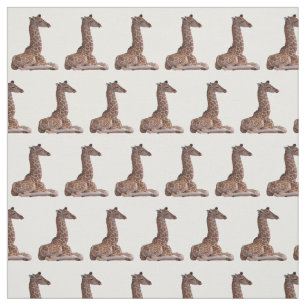 Baby Giraffe Fabric (Farbe auswählen) Stoff