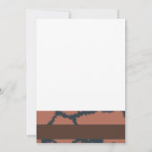 Baby Giraffe farbenfrohe Einladung zum Geburtstag (Rückseite)