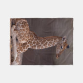 Baby Giraffe Fleece Blanket (Vorderseite (Horizontal))