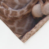 Baby Giraffe Fleece Blanket (Ecke)