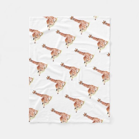 Baby Giraffe Fleecedecke (Vorderseite)