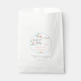 Baby Giraffe Floral Calf Begrüßungs Baby Dusche Pa Geschenktütchen