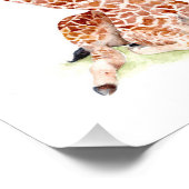 Baby Giraffe Fotodruck (Ecke)