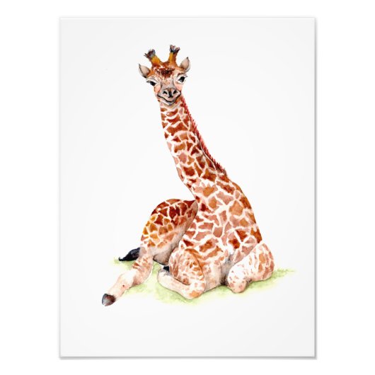 Baby Giraffe Fotodruck (Vorne)