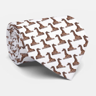 Baby Giraffe Frenzy Tie (Choose Colour) Krawatte
