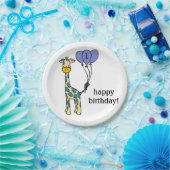 Baby Giraffe - Geburtstags-Teller - Anpassung Pappteller (Party)