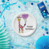 Baby Giraffe - Geburtstags-Teller - Anpassung Pappteller (Party)