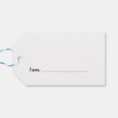 Baby Giraffe Geschenkanhänger (Rückseite Horizontal)