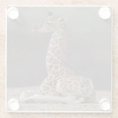 Baby Giraffe Glass Untersetzer (Rückseite)