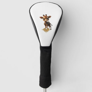 Baby-Giraffe im Steampunk-Cartoon-Stil Classic T- Golf Headcover