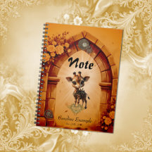 Baby-Giraffe in Steampunk-Cartoon