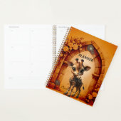 Baby-Giraffe in Steampunk-Cartoon Planer (Anzeige)