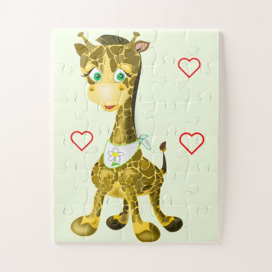 Baby Giraffe Jigsaw Puzzle (Vertikal)