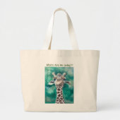 Baby Giraffe Jumbo Stoffbeutel (Vorne)