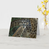 Baby Giraffe Karte (Gelbe Blume)